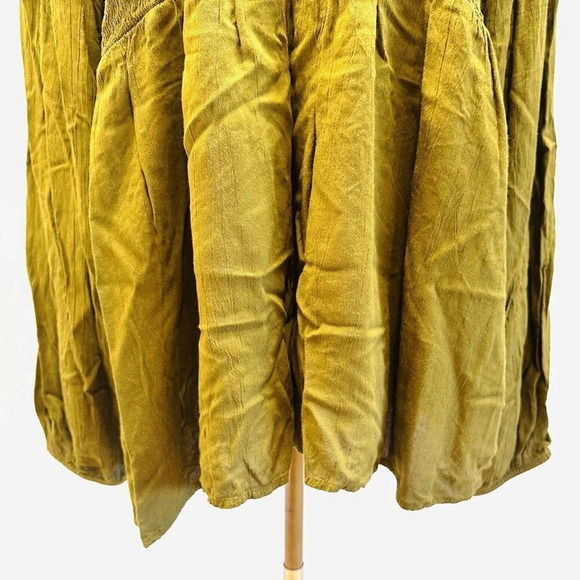 NWT SONOMA Women Long Sleeve Pullover V- Neck Shirred Green Casual Shirt Size 4X - Picture 3 of 14